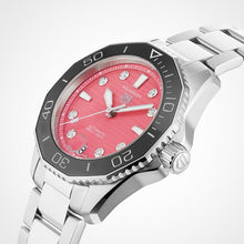 Load image into Gallery viewer, Tag Heuer Aquaracer Professional 300 Automatic Diamonds Pink Dial Silver Steel Strap Watch for Women - WBP231J.BA0618