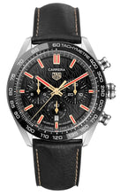 Load image into Gallery viewer, Tag Heuer Carrera Year of The Rabbit Automatic Chronograph Black Dial Black Leather Strap Watch for Men - CBN2A1L.FC6521