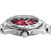 Load image into Gallery viewer, Tag Heuer Aquaracer Professional 200 Automatic Red Dial Silver Steel Strap Watch for Men - WBP2114.BA0627