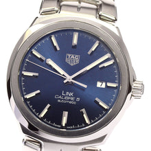 Load image into Gallery viewer, Tag Heuer Link Automatic Blue Dial Silver Steel Strap Watch for Men - WBC2112.BA0603