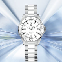 Load image into Gallery viewer, Tag Heuer Aquaracer Quartz White Dial Two Tone Steel Strap Watch Women - WAY131B.BA0914