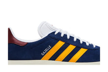 Load image into Gallery viewer, adidas Gazelle Dark Blue Crew Yellow Burgundy