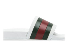 Load image into Gallery viewer, Gucci Web Slide Sandal White