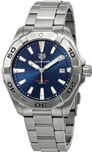Load image into Gallery viewer, Tag Heuer Aquaracer Blue Dial Silver Steel Strap Watch for Men - WBD1112.BA0928