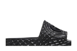 Gucci Slide Sandal Interlocking G Black Water Ripples
