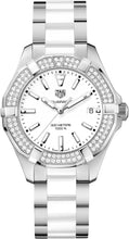 Load image into Gallery viewer, Tag Heuer Aquaracer Diamonds White Dial Two Tone Steel Strap Watch for Women - WAY131F.BA0914