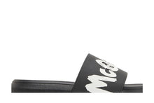 Load image into Gallery viewer, Alexander McQueen Grafitti Logo Slide Black White
