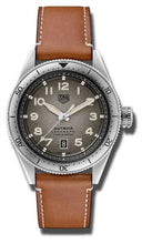 Load image into Gallery viewer, Tag Heuer Autavia Isograph Grey Dial Calfskin Brown Leather Strap Watch for Men - WBE5111.FC8267