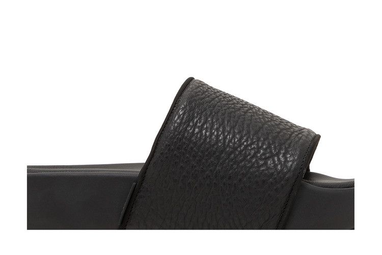 adidas Y-3 Slides Tumbled Leather Black