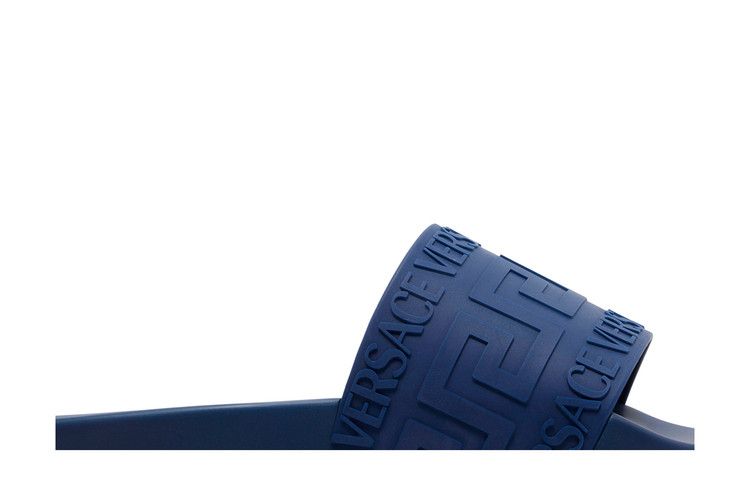 Versace Rubber Pool Slide Navy