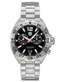 Tag Heuer Formula 1 Black Dial Silver Steel Strap Watch for Men - WAZ111A.BA0875