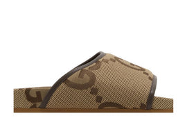 Gucci Jumbo GG Platform Slide Camel Ebony Monogram (Women's)