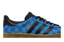 Load image into Gallery viewer, adidas x Gucci Gazelle Blue GG Monogram
