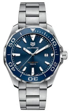 Load image into Gallery viewer, Tag Heuer Aquaracer Blue Dial Silver Steel Strap Watch for Men - WAY101C.BA0746