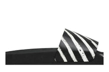 Load image into Gallery viewer, OFF-WHITE Spray Stripes Slider Black White SS20