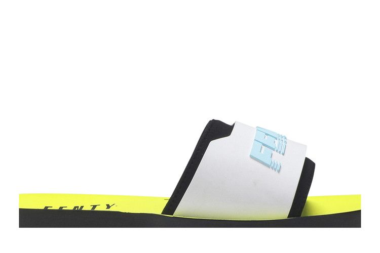 Puma Surf Slide Rihanna Fenty Black White Yellow (Women's)