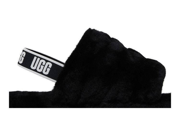 UGG Fluff Yeah Slide Black (Kids)