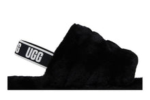 Load image into Gallery viewer, UGG Fluff Yeah Slide Black (Kids)