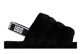 UGG Fluff Yeah Slide Black (Kids)