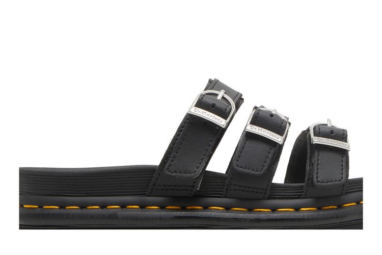 Dr. Martens Blaire Leather Slide Black Hydro (Women's)