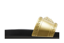 Load image into Gallery viewer, Versace Palazzo Medusa Pool Slide Gold Black