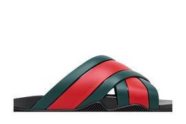 Gucci Web Slide Black Rubber (Women's)