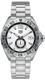 Tag Heuer Formula 1  Calibre 6 Automatic White Dial Silver Steel Strap Watch for Men - WAZ2013.BA0842