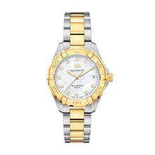 Load image into Gallery viewer, Tag Heuer Aquaracer White Mother of Pearl Dial Two Tone Steel Strap Watch for Women - WBD1322.BB0320