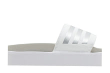 Load image into Gallery viewer, adidas Adilette Platform Slides Cloud White Zero Metalic Grey