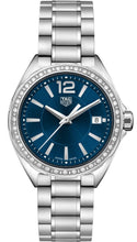 Load image into Gallery viewer, Tag Heuer Formula 1 Quartz Diamonds Blue Dial Silver Steel Strap Watch for Women - WBJ1316.BA0666