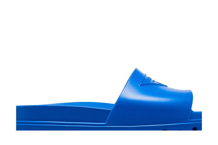 Prada Rubber Slides Light Blue