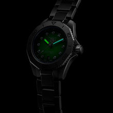 Load image into Gallery viewer, Tag Heuer Aquaracer Professional 200 Automatic Diamond Green Dial Silver Steel Strap Watch for Women - WBP2415.BA0622