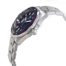 Load image into Gallery viewer, Tag Heuer Aquaracer Henrik Lundqvist Special Edition Blue Dial Silver Steel Strap Watch for Men - WAY101J.BA0746