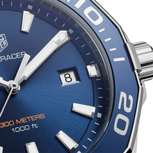 Load image into Gallery viewer, Tag Heuer Aquaracer Blue Dial Silver Steel Strap Watch for Men - WAY101C.BA0746