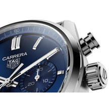 Load image into Gallery viewer, Tag Heuer Carrera Chronograph Blue Dial Silver Steel Strap Watch for Men - CBN2011.BA0642