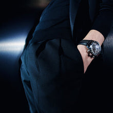 Load image into Gallery viewer, Tag Heuer Carrera Porsche Chronograph Special Edition Black Dial Black Leather Strap Watch for Men - CBN2A1F.FC6492