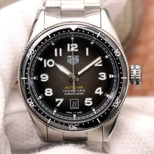 Load image into Gallery viewer, Tag Heuer Autavia Automatic Grey Dial Silver Steel Strap Watch for Men - WBE5114.EB0173