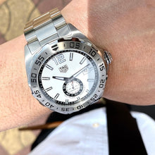 Load image into Gallery viewer, Tag Heuer Formula 1 Calibre 6 Automatic White Dial Silver Steel Strap Watch for Men - WAZ2013.BA0842