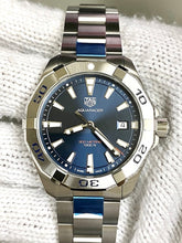 Load image into Gallery viewer, Tag Heuer Aquaracer Blue Dial Silver Steel Strap Watch for Men - WBD1112.BA0928