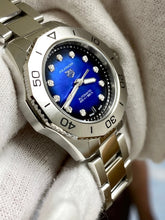 Load image into Gallery viewer, Tag Heuer Aquaracer Professional 200 Automatic Diamond Blue Dial Silver Steel Strap Watch for Women - WBP2411.BA0622
