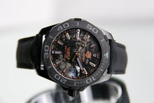 Load image into Gallery viewer, Tag Heuer Aquaracer Calibre 5 Black NATO Strap Carbon Dial Watch for Men - WBD218A.FC6445