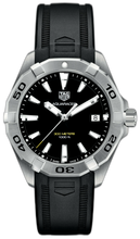 Load image into Gallery viewer, Tag Heuer Aquaracer Quartz Black Dial Black Rubber Strap Watch for Men -  WBD1110.FT8021