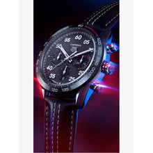 Load image into Gallery viewer, Tag Heuer Carrera Porsche Chronograph Special Edition Black Dial Black Leather Strap Watch for Men - CBN2A1F.FC6492