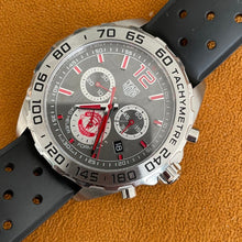 Load image into Gallery viewer, Tag Heuer Formula 1 Manchester United Special Edition Grey Dial Black Silicone Strap Watch for Men - CAZ101M.FT8024