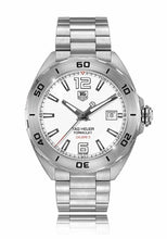 Load image into Gallery viewer, Tag Heuer Formula 1 Calibre 5 Automatic White Dial Silver Steel Strap Watch for Men - WAZ2114.BA0875