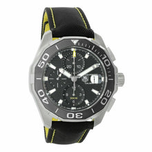 Load image into Gallery viewer, Tag Heuer Aquaracer Automatic Chronograph Black Dial Black Nylon Strap Watch for Men - CAY211A.FC6361