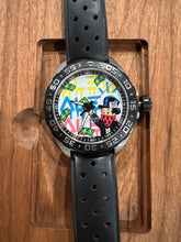 Load image into Gallery viewer, Tag Heuer Formula 1 Alec Monopoly Special Edition Black Rubber Strap Watch for Men - WAZ1119.FT8023
