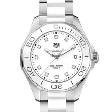 Load image into Gallery viewer, Tag Heuer Aquaracer Diamonds White Dial Two Tone Steel Strap Watch for Women - WAY131D.BA0914