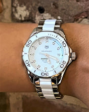 Load image into Gallery viewer, Tag Heuer Aquaracer Diamonds White Dial Two Tone Steel Strap Watch for Women - WAY131D.BA0914