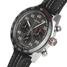 Load image into Gallery viewer, Tag Heuer Carrera Porsche Chronograph Special Edition Black Dial Black Leather Strap Watch for Men - CBN2A1F.FC6492